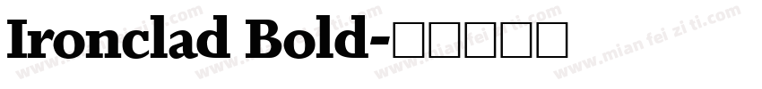 Ironclad Bold字体转换